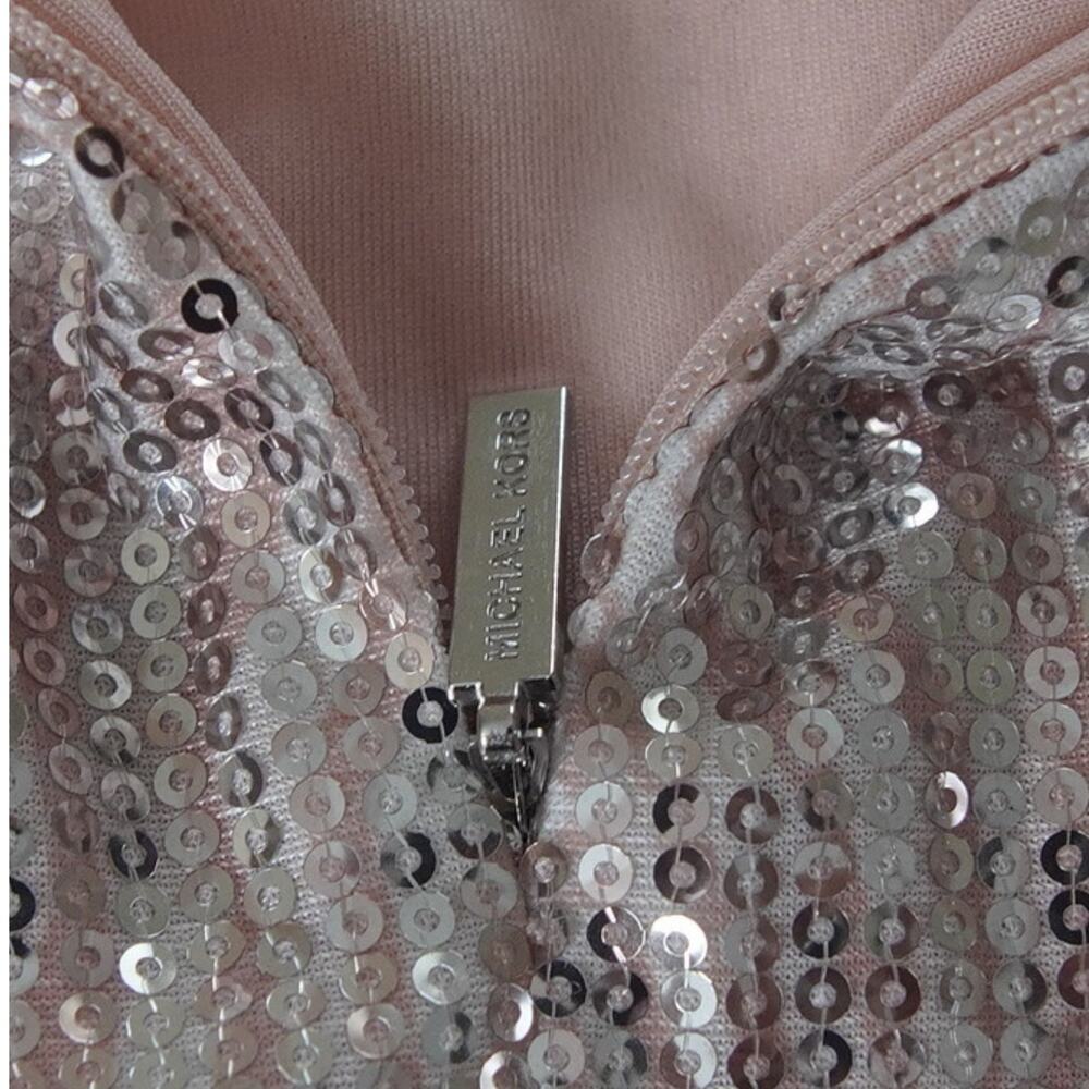 Michael Kors Blush Sequin Midi Skirt XS Party Holiday Going Out EUC - Picture 6 of 16